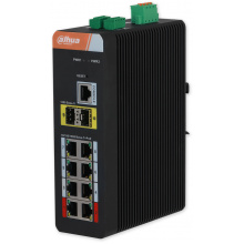 IS4210-8GT-120 - průmyslový PoE switch, 8x Gb PoE, 2x Gb SFP, MNG, DIN, 120W