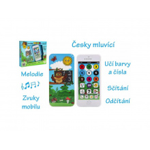 Dětský telefon TEDDIES Moudrá sova - česky mluvící