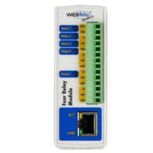 2N externí IP relé, čtyři výstupy, napájení PoE Class 1
