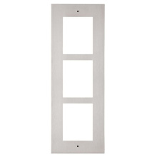 2N IP Verso, rám pro instalaci do zdi - 3 moduly - nikl