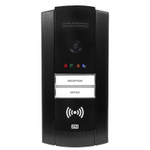 2N®IP Base s kamerou, černý rám, instalace na povrch