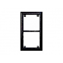 4FF 127 12.5 - rám 2 moduly, KARAT INOX