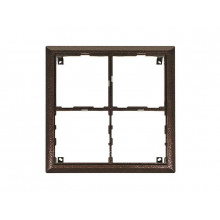 4FF 127 14.1 - rám 4 moduly, KARAT, měděná