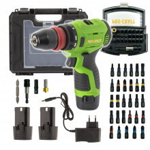 Aku šroubovák Procraft PA12Pro DFR-2b-c se sadou bitů BS-32 | SPA12ProDFR-2b-c/BS-32