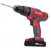 Aku vrtací šroubovák s příklepem CD-20LiH Worcraft 2 x 20V/2.0Ah a rychlonabíjením 113884