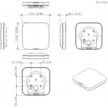 ARC3800H-W2(868)-B - černá - černá AirShield bezdrátová ústředna LAN, Wi-Fi, 150 vstupů, 32 zón