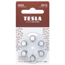 Baterie Tesla A312 do naslouchadel PR41 6ks, (blister)