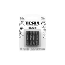 Baterie Tesla BLACK+ alkalická mikrotužková baterie AAA (LR03, blister) 4 ks