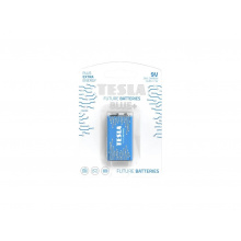 Baterie Tesla BLUE+, zinkouhlíková, 9V, 1 ks, (6LR61, blister)
