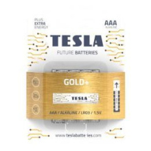 Baterie Tesla GOLD+ - mikrotužková baterie AAA (LR03) balení v blistru po 4 ks