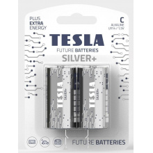 Baterie Tesla - SILVER+ Alkalická baterie C (LR14, malý monočlánek, blister) 2 ks