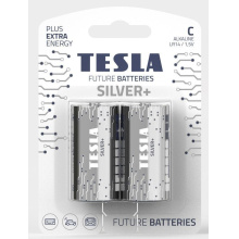 Baterie Tesla - SILVER+ Alkalická baterie C (LR14, malý monočlánek, blister) 2 ks