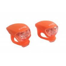 blikačka přední+zadní 4RACE LS03 silicon oranžová