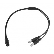 CCTV Splitter 1/2 - pasivní rozbočení DC napájení, 1x jack samice, 2x jack samec
