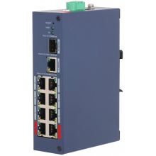 CHS4110-8ET-110 - průmyslový PoE switch, 8x PoE, 1x Gb RJ-45, 1x Gb SFP uplink, Cloud MNG L2, DIN, 110W