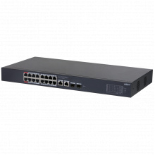 CS4220-16GT-240 - Cloud MNG PoE switch, 16 x Gb PoE, 2 x Gb uplink RJ45/SFP (combo), 240 W, police/rack 1U