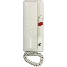 Domácí telefon Tesla DT93 s 1 tl. na EZ + 1 tl. na protist., elektron. vyzv. (bílý)