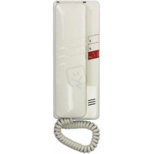 Domácí telefon Tesla DT93 s 1 tl. na EZ + 2 tl. na protist. - elektron. vyzvánění (bílý)