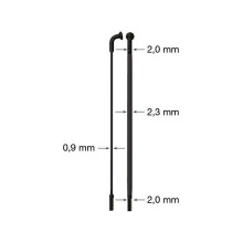 drát nerez Sapim CX Ray 2-2,3/0,9-2 x 260mm černý