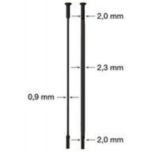 drát nerez Sapim CX Ray 2-2,3/0,9-2 x 290mm přímý černý
