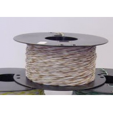 Drát ranžírovací 1 pár CAT 3 vodič 0,5mm bílá/hnědá