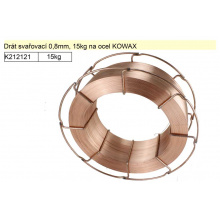 Drát svařovací 0,8mm, 15kg na ocel, G3Si1, KOWAX KWX30815