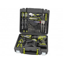 EXTOL CRAFT vrtací šroubovák aku, BRUSHLESS, 20V Li-ion, 2Ah, SET SADA NÁŘADÍ 46KS