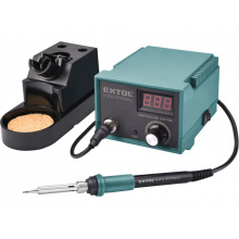 EXTOL INDUSTRIAL stanice pájecí s LCD a elektronickou regulací teploty a kalibrací 8794520