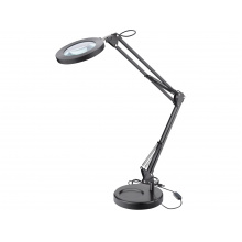 EXTOL LIGHT Stolní lupa s osvětlením, 5x zvětšení, osvětlení 2400 lm, USB napájení, černá