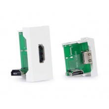 Fonestar WP-37H - Přípojné místo - samice HDMI 90° -  o velikosti 1/2 modulu