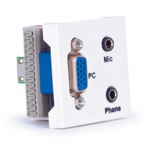 Fonestar WP-52JVJ - Připojné místo VGA samice a 2 x 3,5 mm jack
