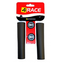 gripy 4RACE tvrzené pěnové NBR 136mm kulaté černé