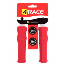 gripy 4RACE tvrzené pěnové NBR127mm červené