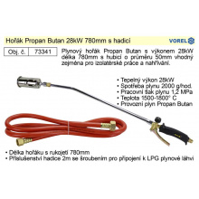 Hořák Propan Butan Vorel 28kW 780mm s hadicí