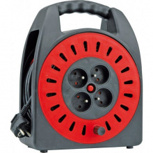 Kabel prodlužovací 15 m 4 zásuvky typ E buben