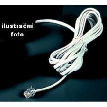 Kabel tel. prodluž. US/US 15 m černý
