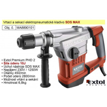 Kladivo vrtací a sekací SDS MAX Extol Premium 8890101