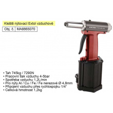 Kleště nýtovací Extol Premium vzduchové tah  745kg ( 8865070 )