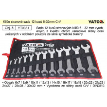 klíče ráčnové očkoploché s kloubem, sada 7ks, 10-19mm, CrV/Cr-Mo, FESTA