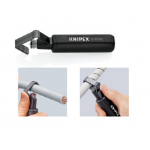 KNIPEX nůž odplášťovací 150mm, k odizolování kabelů 19-40 mm, spirálový řez