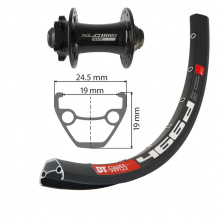 kolo zapletené 27,5“ DT Swiss D466 584-19 přední 32 děr Niro