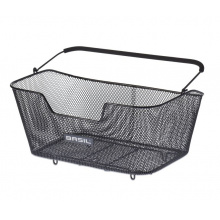 koš BASIL Base L nosičový drátěný černý