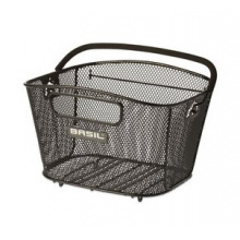 koš BASIL Bold S nosičový drátěný černý