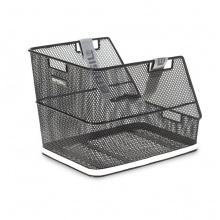 koš BASIL Class zadní drátěný černý