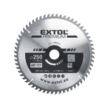 kotouč pilový s SK plátky, 250x2,2x30mm, 60T, šířka SK plátků 3,2mm, SK, EXTOL PREMIUM
