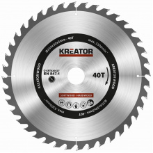 KREATOR kotouč pilový s SK plátky, 254x3x30mm, 40T