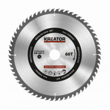 KREATOR kotouč pilový s SK plátky, 254x3x30mm, 60T