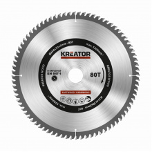 KREATOR kotouč pilový s SK plátky, 254x3x30mm, 80T