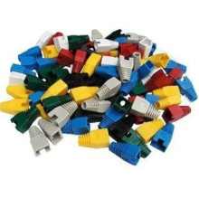 Krytka konektoru RJ45 s výřezem, 8/8, šedá