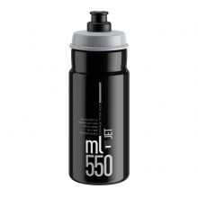 lahev ELITE Jet Black šedé logo, 550 ml